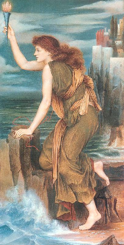 Morgan, Evelyn De Hero Awaiting the Return of Leander oil painting picture
